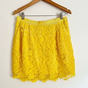 Yellow Lace Women's Skirt